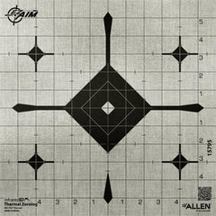 Allen EZ Aim Thermal ID Grid Bullseye Paper Target 12