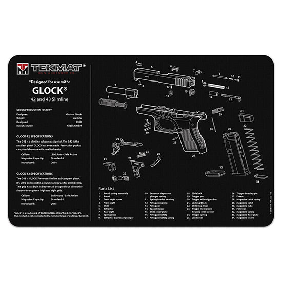 TEKMAT GLOCK 42/43 GUN CLEANING MAT