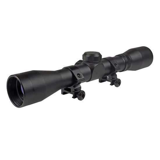 TruGlo Buckline 4x32 Riflescope — Hunting Scope, Black