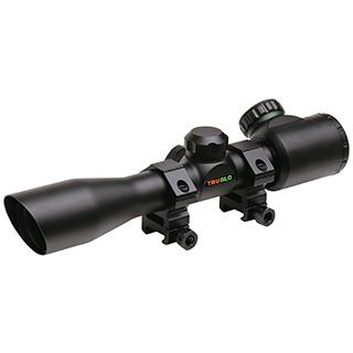 TruGlo 4x32 Crossbow Scope — Illuminated Red/Green Reticle with Weaver Rings