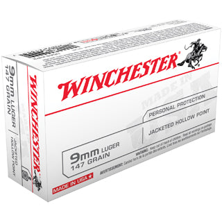 WIN DEFENSE 9MM 147GR JHP 50/10