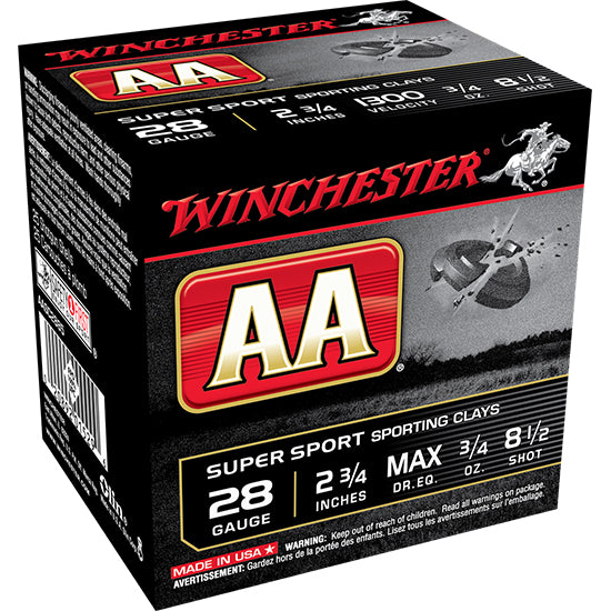 WIN AA SUPER SPORT 28GA 3/4OZ #8.5 25/10