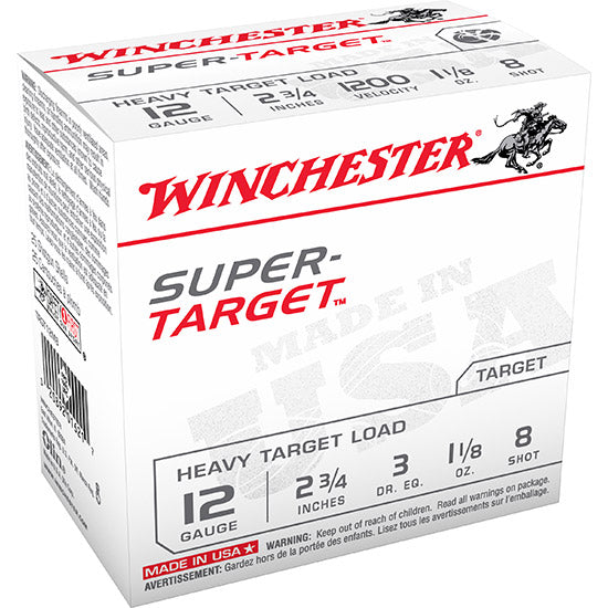 WIN SUPER TARGET 12GA 2.75 1-1/8OZ #8 25/10
