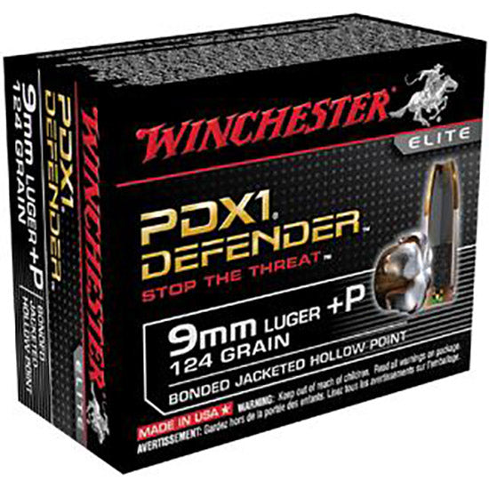WIN DEFENDER 9MM 124GR JHP 20/10