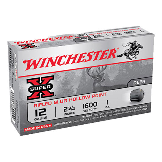 WIN SUPER-X RIFLED SLUG 12GA 2.75 1OZ RSHP 5/50