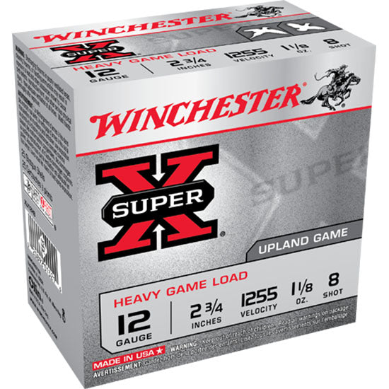 WIN SUPER-X UPLAND 12GA 2.75 1-1/8OZ #8 25/10
