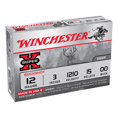 WIN SUPER-X BUCKSHOT 12GA 3 15PEL #00 5/50