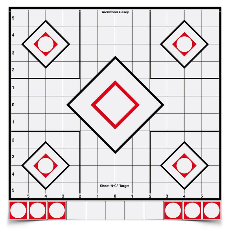 Birchwood Casey Shoot-N-C White/Black Sight-In Target - 5-12