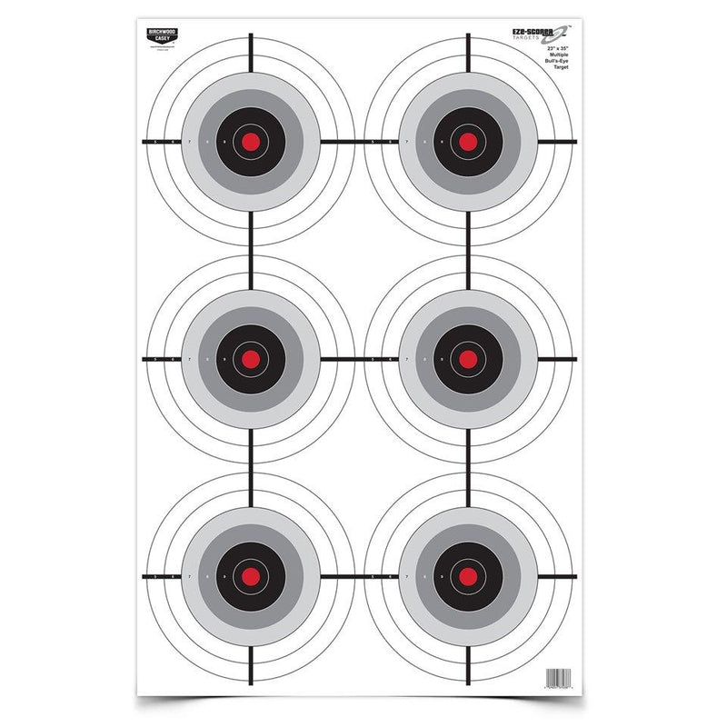 Birchwood Casey Eze-Scorer Multiple Bull's-Eye Paper Target - 23