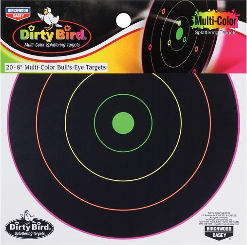 Birchwood Casey Dirty Bird Multi-Color Splattering Targets 8