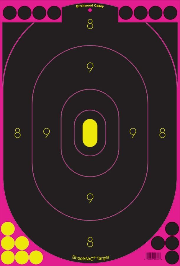 Birchwood Casey Shoot-N-C Pink Reactive Targets 12