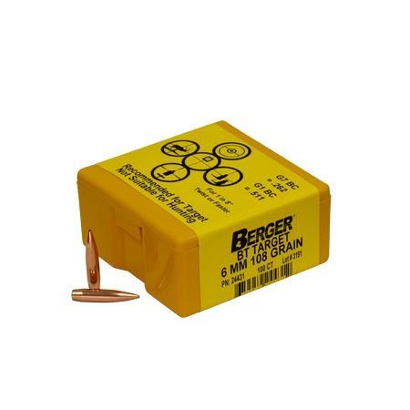 Berger Match Grade Target Bullets 6mm .243