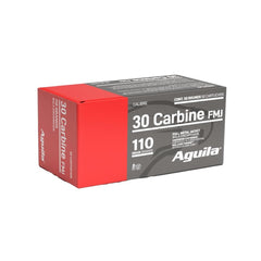 Aguila Rifle Ammunition .30 Carbine 110 gr FMJ 1990 fps 50/ct