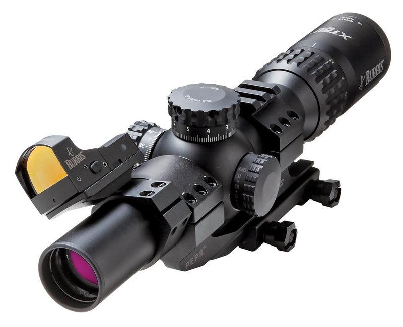 BLEMISHED Burris XTR II Rifle Scope Combo - 1-5x24mm Illum. XTR II Ballistic 5.56 G3 Reticle Low Mil Knobs Matte