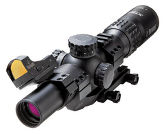 BLEMISHED Burris XTR II Rifle Scope Combo - 1-5x24mm Illum. XTR II Ballistic 5.56 G3 Reticle Low Mil Knobs Matte