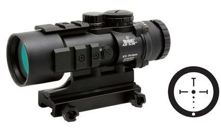 BLEMISHED Burris AR-536 Prism Sight with Picatinny Mount - 5x 36mm 20' FOV Ballistic CQ 5.56 Reticle Matte