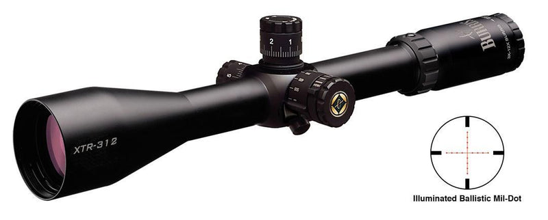 REFURBISHED Burris Xtreme Tactical Scope - 3-12x50mm Illum. Ballistic Mil-Dot Reticle Matte Side PA