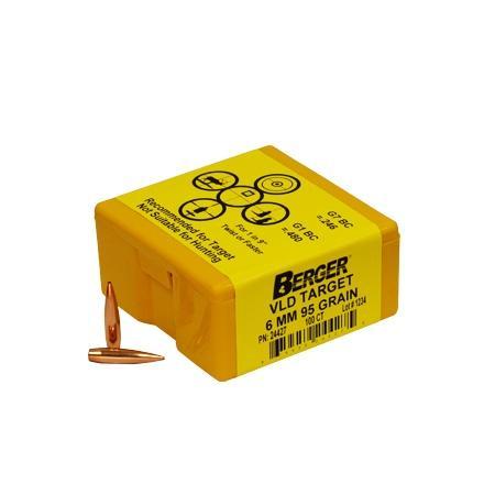 Berger Match Grade Target Bullets 6mm .243