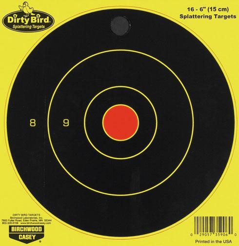 Birchwood Casey Dirty Bird Bull's-Eye Targets - 6
