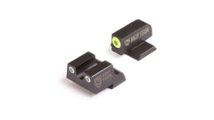 Perfect Dot NS Set w/Yellow Front +  Black Square Rear Fits Springfield XD