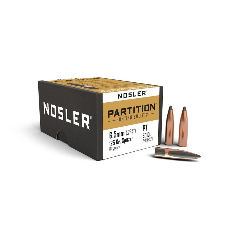 Nosler Partition Rifle Bullets 6.5mm .264