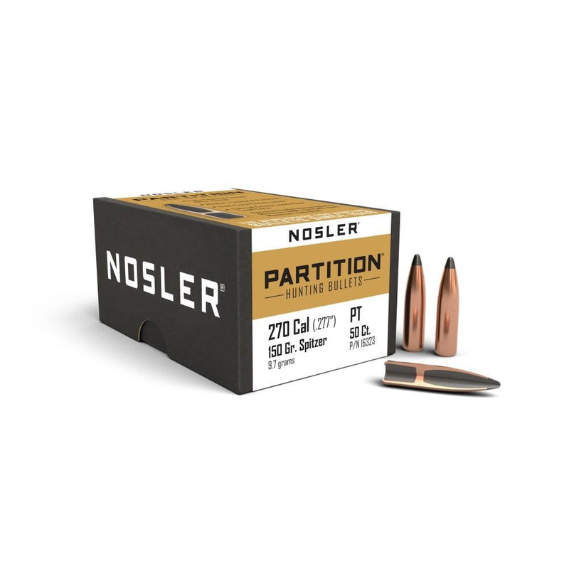 Nosler Partition Rifle Bullets .270 cal .277