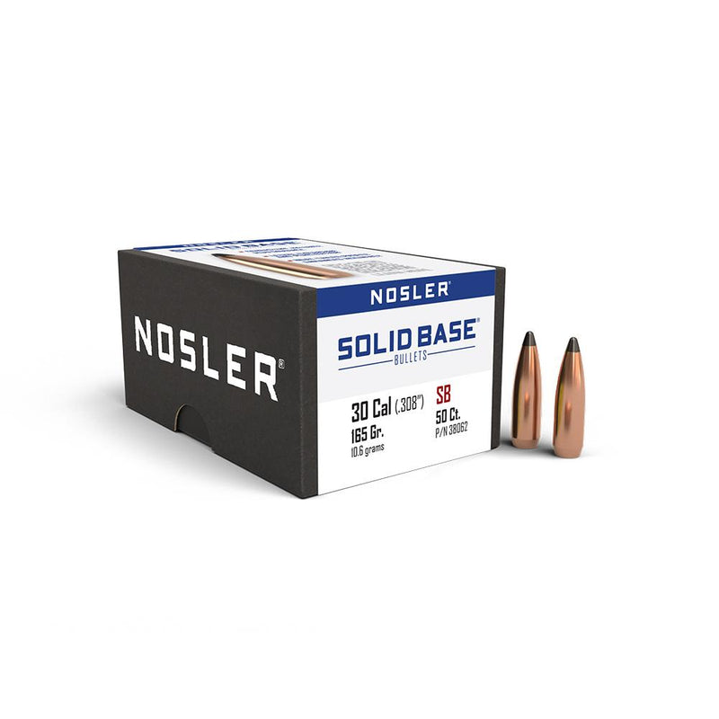 Nosler Solid Base Rifle Bullets .30 Cal .308
