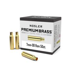 Nosler Unprimed Brass Rifle Cartridge Cases 7mm-08 50/ct