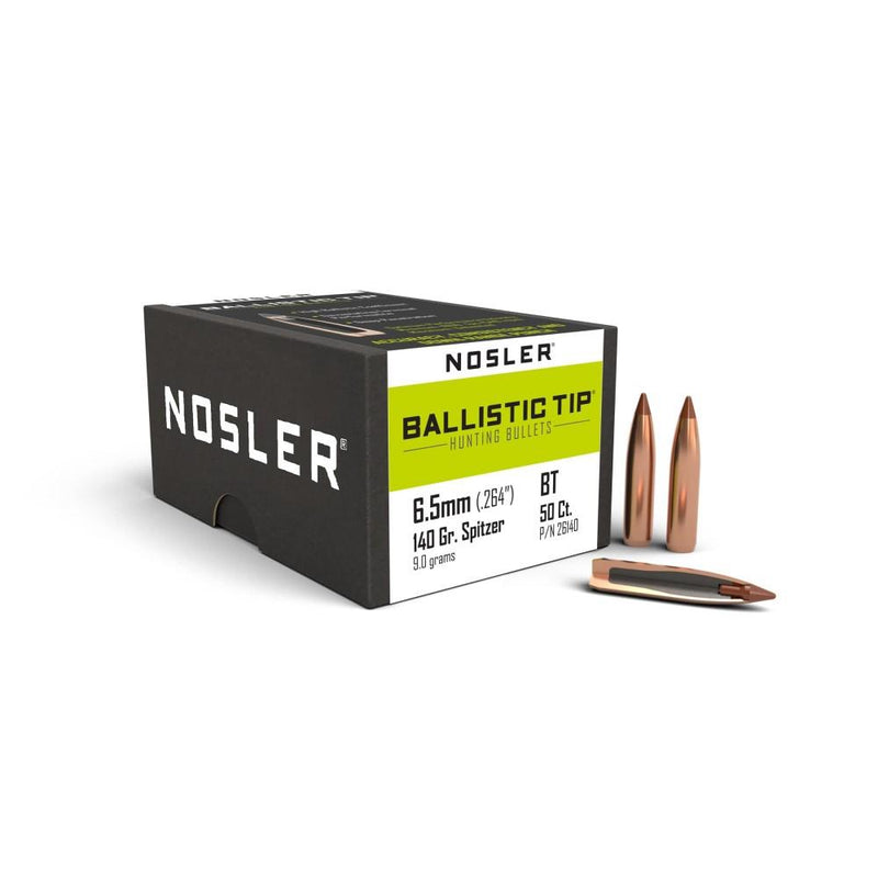 Nosler Ballistic Tip Hunting Rifle Bullets 6.5mm .264