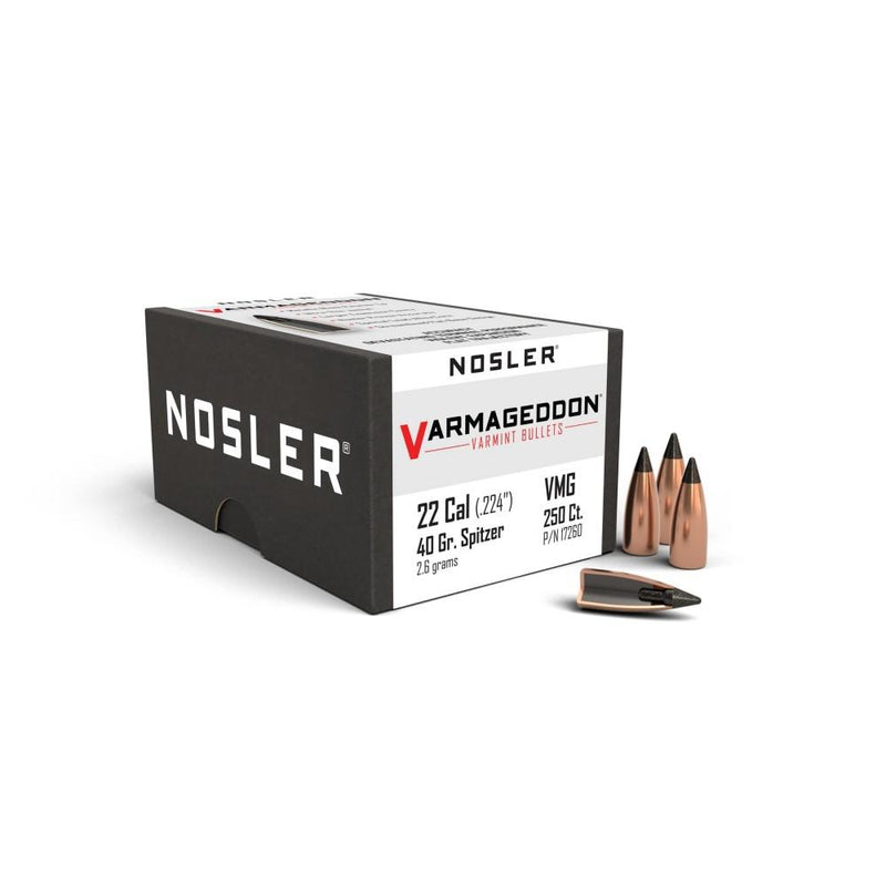 Nosler VarMageddon Rifle Bullets .22 cal .224