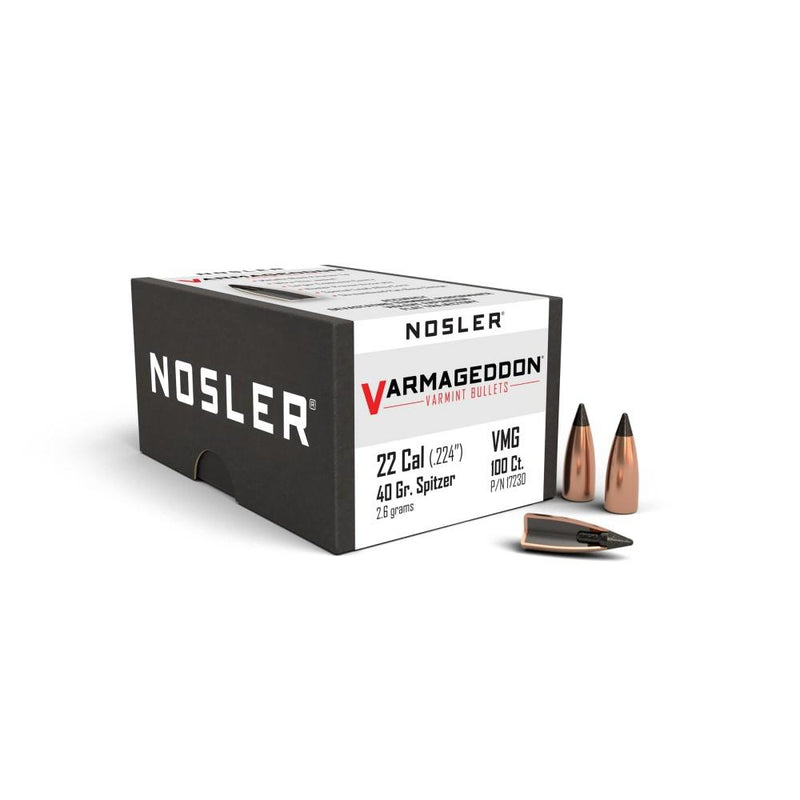 Nosler VarMageddon Rifle Bullets .22 cal .224