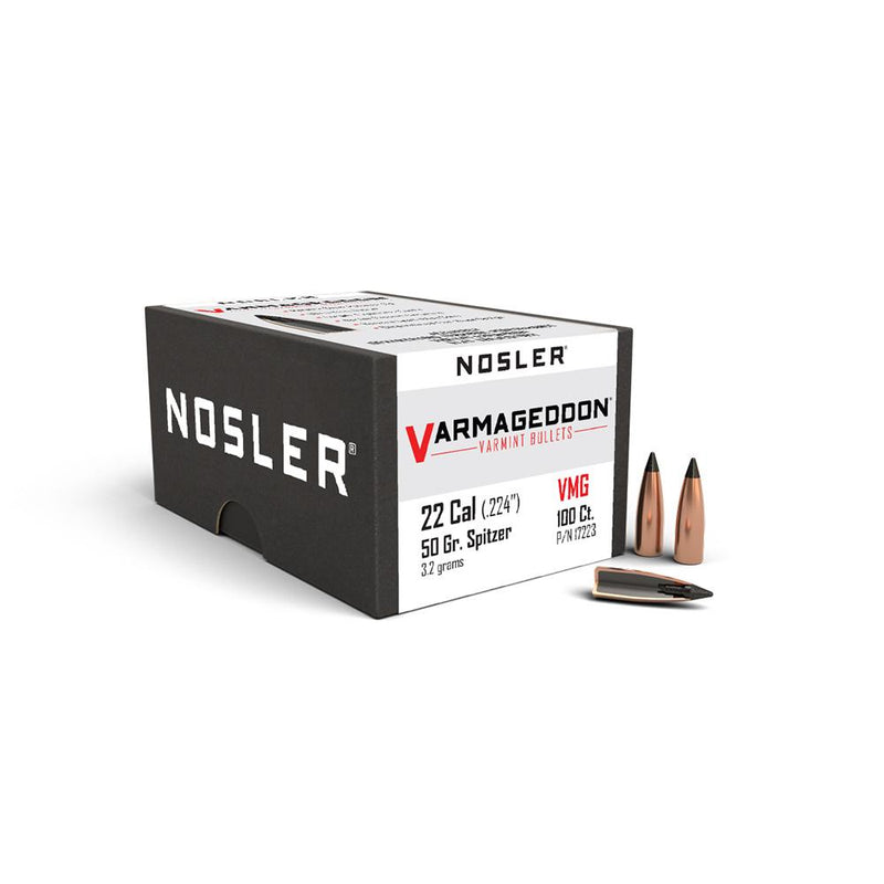 Nosler VarMageddon Rifle Bullets .22 Cal .224