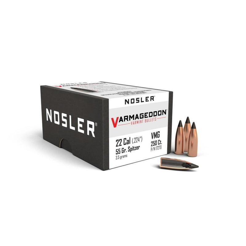 Nosler VarMageddon Rifle Bullets .22 cal .224