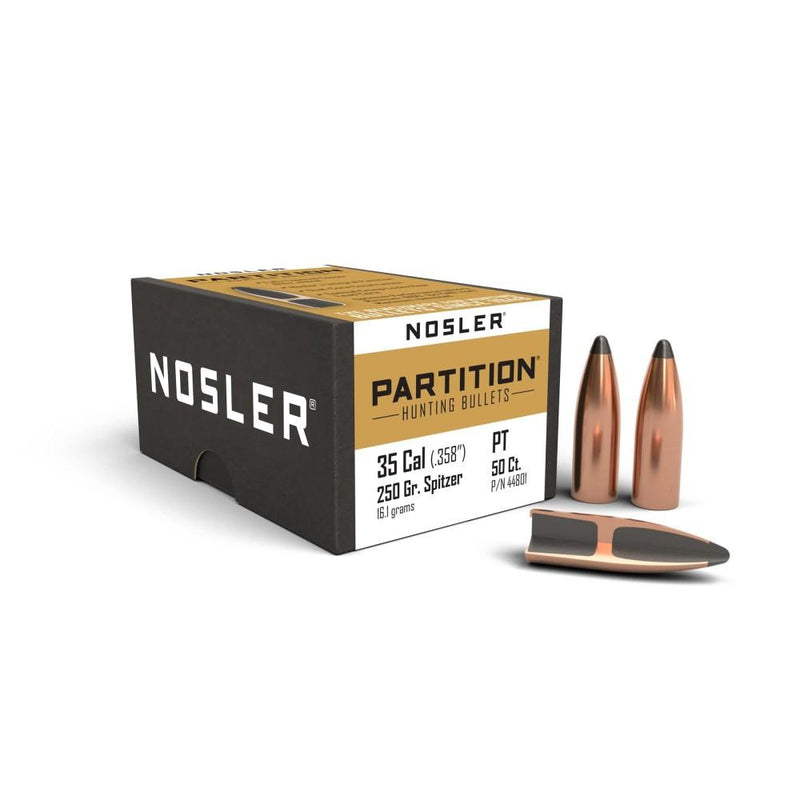 Nosler Partition Rifle Bullets .35 cal .358