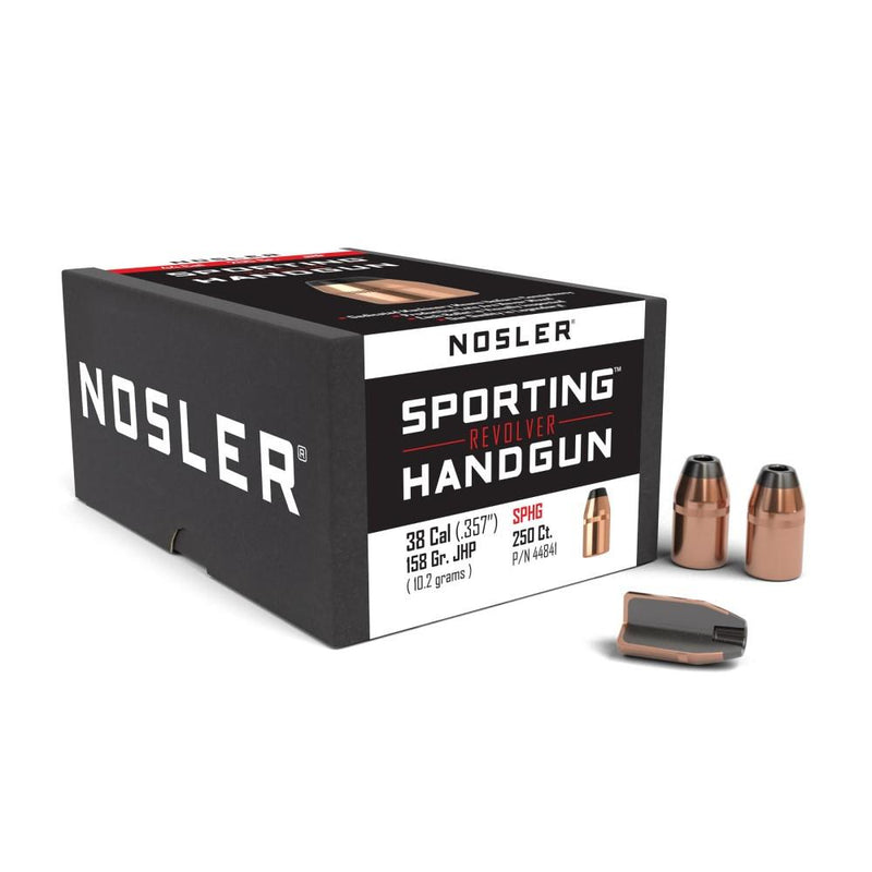 Nosler Sporting Handgun Revolver Bullets .38 cal .357