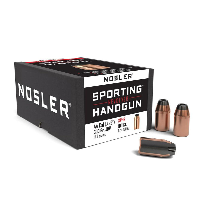 Nosler Sporting Handgun Revolver Bullets .44 cal .429
