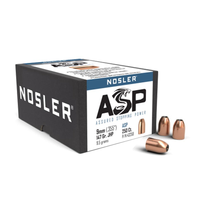 Nosler Sporting Handgun Pistol Bullets 9mm .355