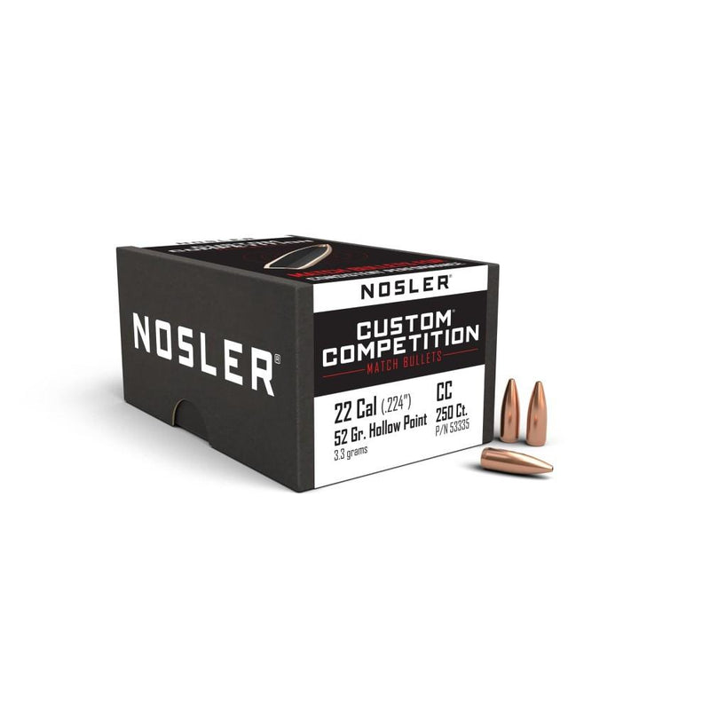 Nosler Custom Competition Rifle Bullets .22 cal .224