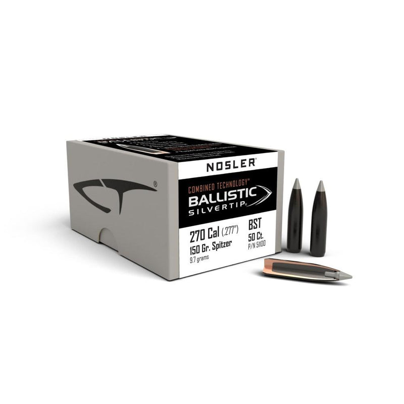 Nosler Ballistic SilverTip Hunting Rifle Bullets .270 cal .277
