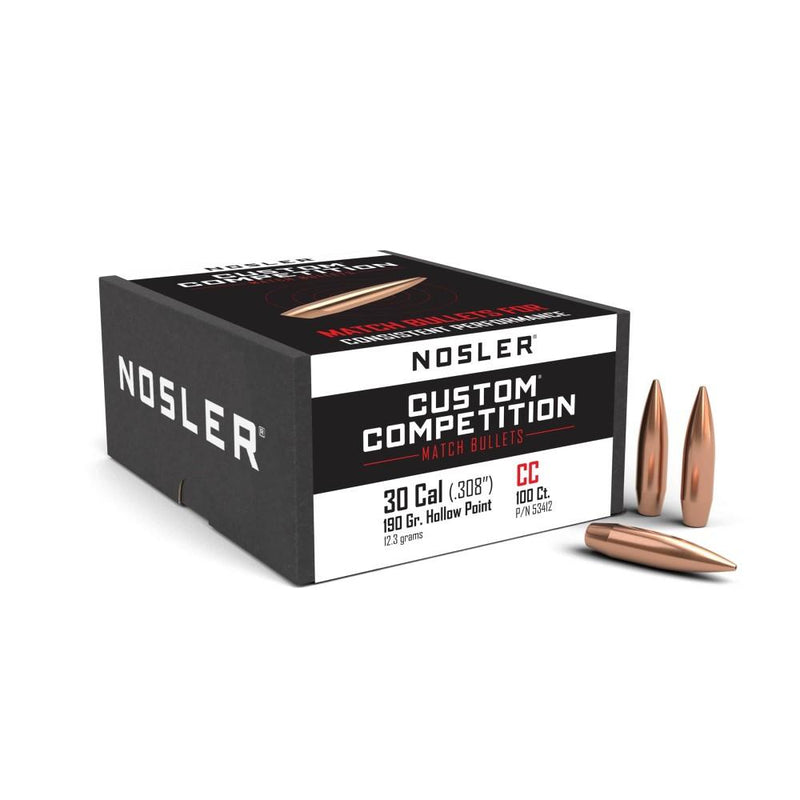 Nosler Custom Competition Rifle Bullets .30 cal .308