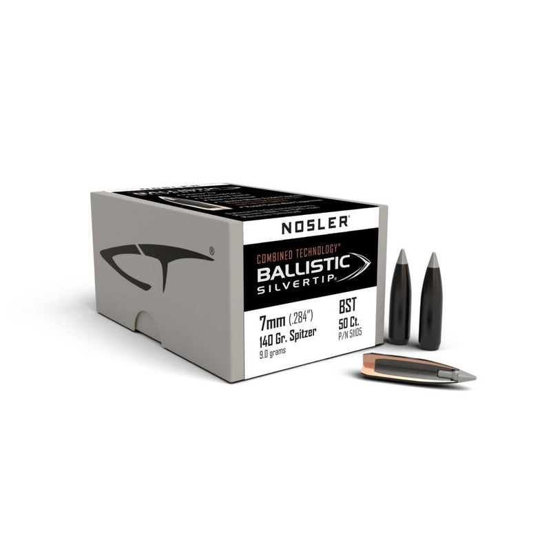Nosler Ballistic SilverTip Hunting Rifle Bullets 7mm .284