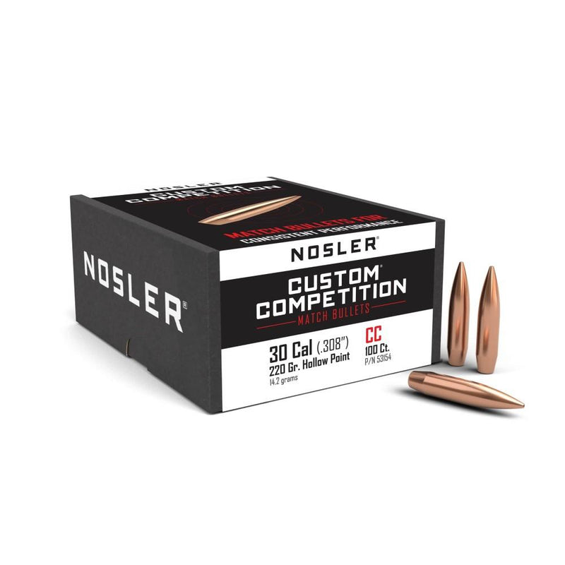 Nosler Custom Competition Rifle Bullets .30 cal .308