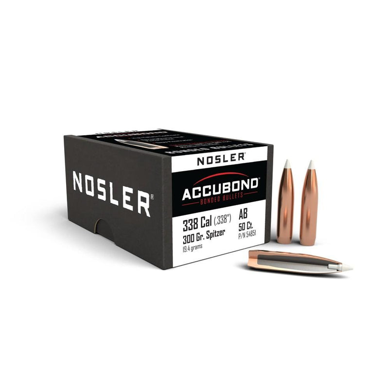 Nosler AccuBond Rifle Bullets .338 cal .338