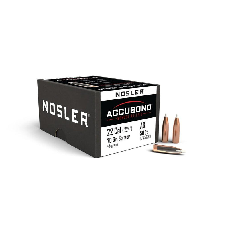 Nosler AccuBond Rifle Bullets .22 cal .224