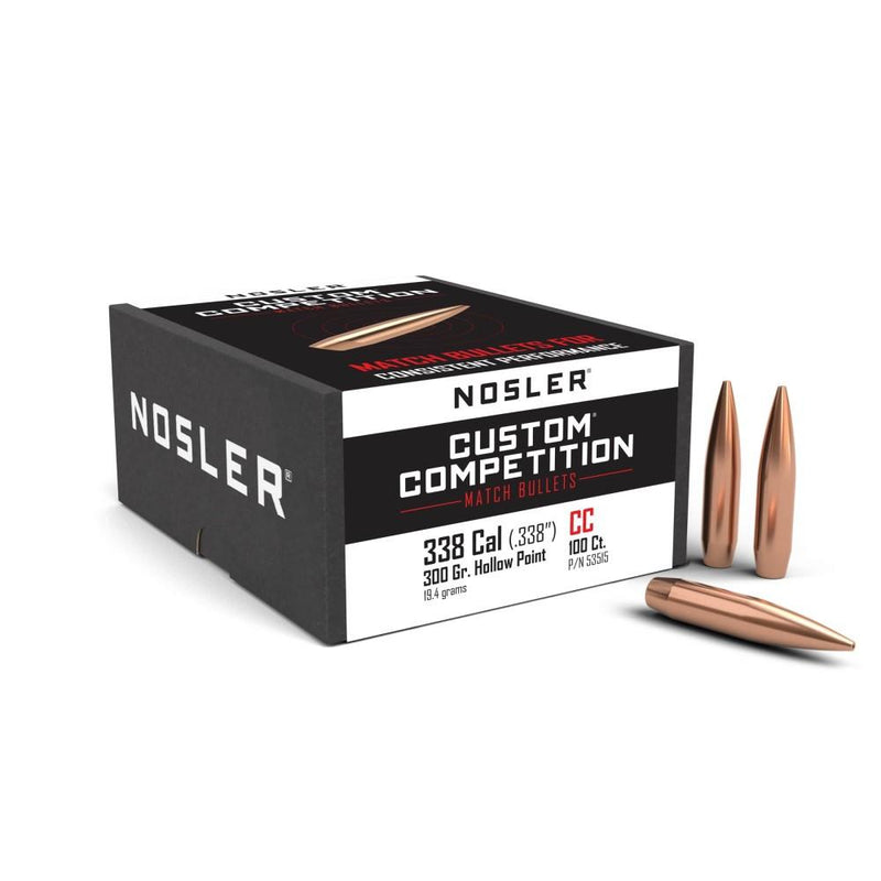 Nosler Custom Competition Rifle Bullets .338 cal .338