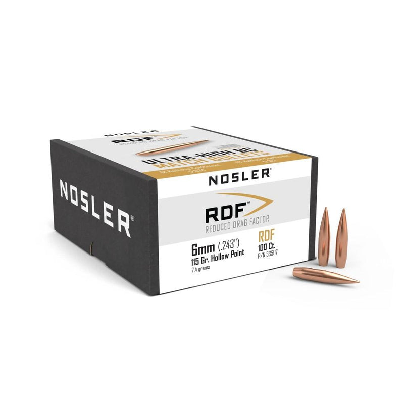 Nosler RDF Rifle Bullets 6mm .243