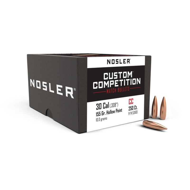 Nosler Custom Competition Rifle Bullets .30 cal .308