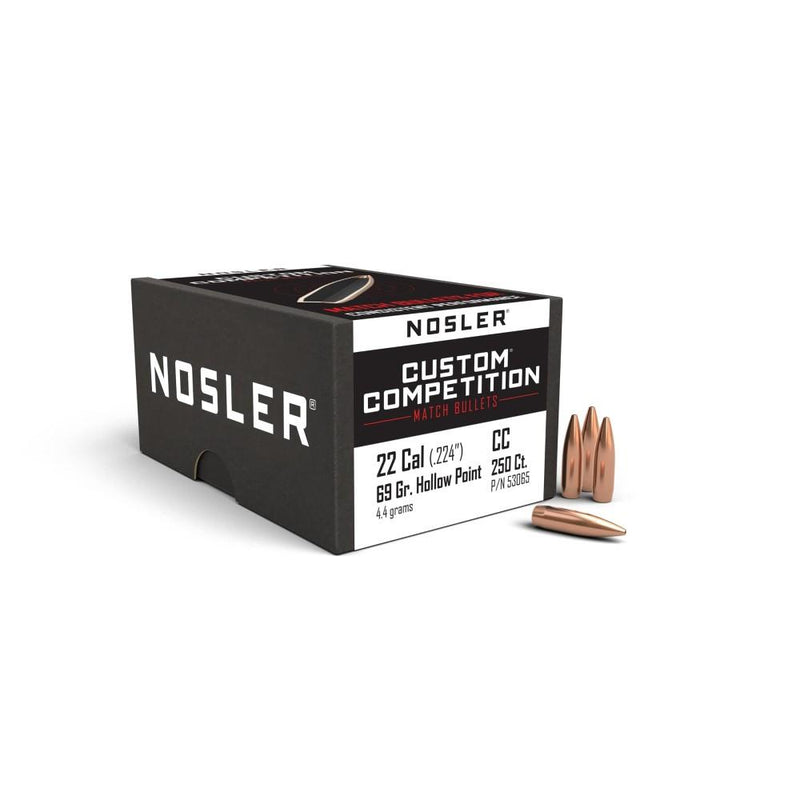 Nosler Custom Competition Rifle Bullets .22 cal .224