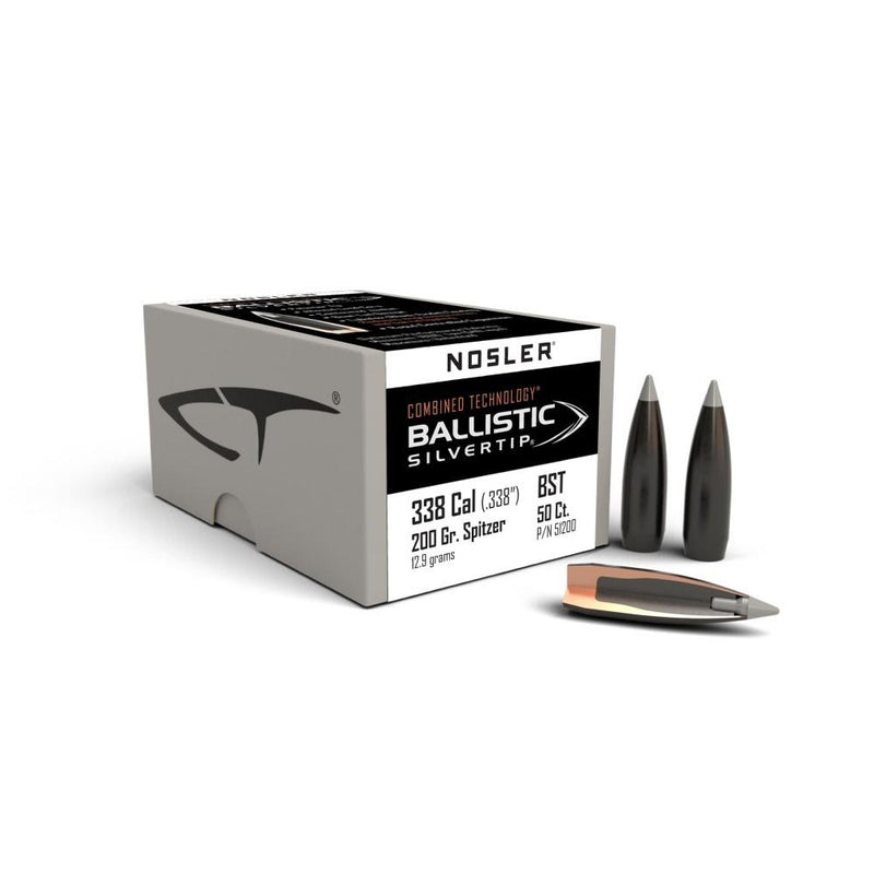 Nosler Ballistic SilverTip Hunting Rifle Bullets .338 cal .338