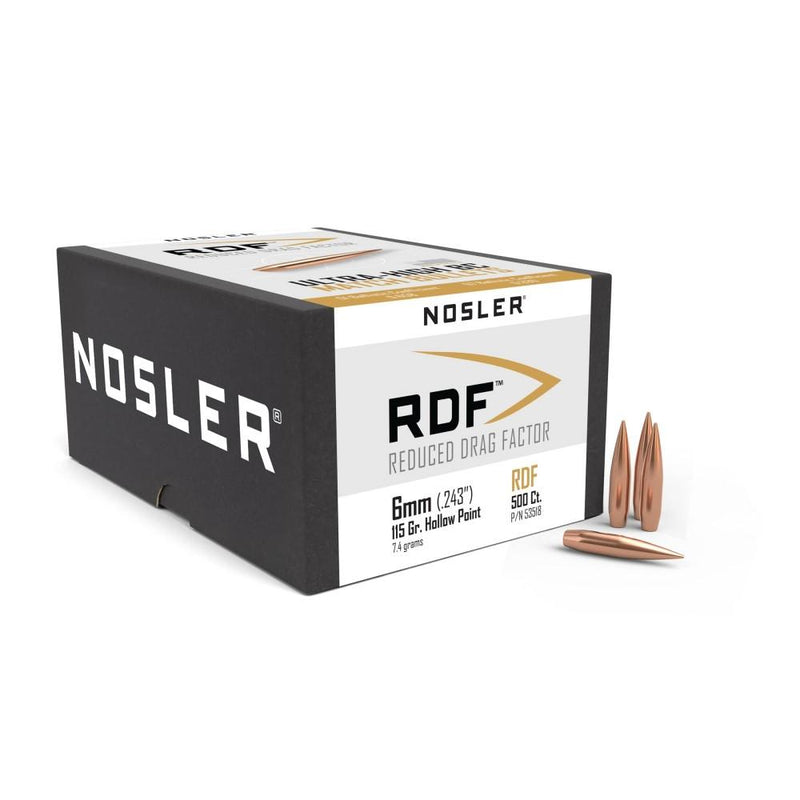 Nosler RDF Rifle Bullets 6mm .308